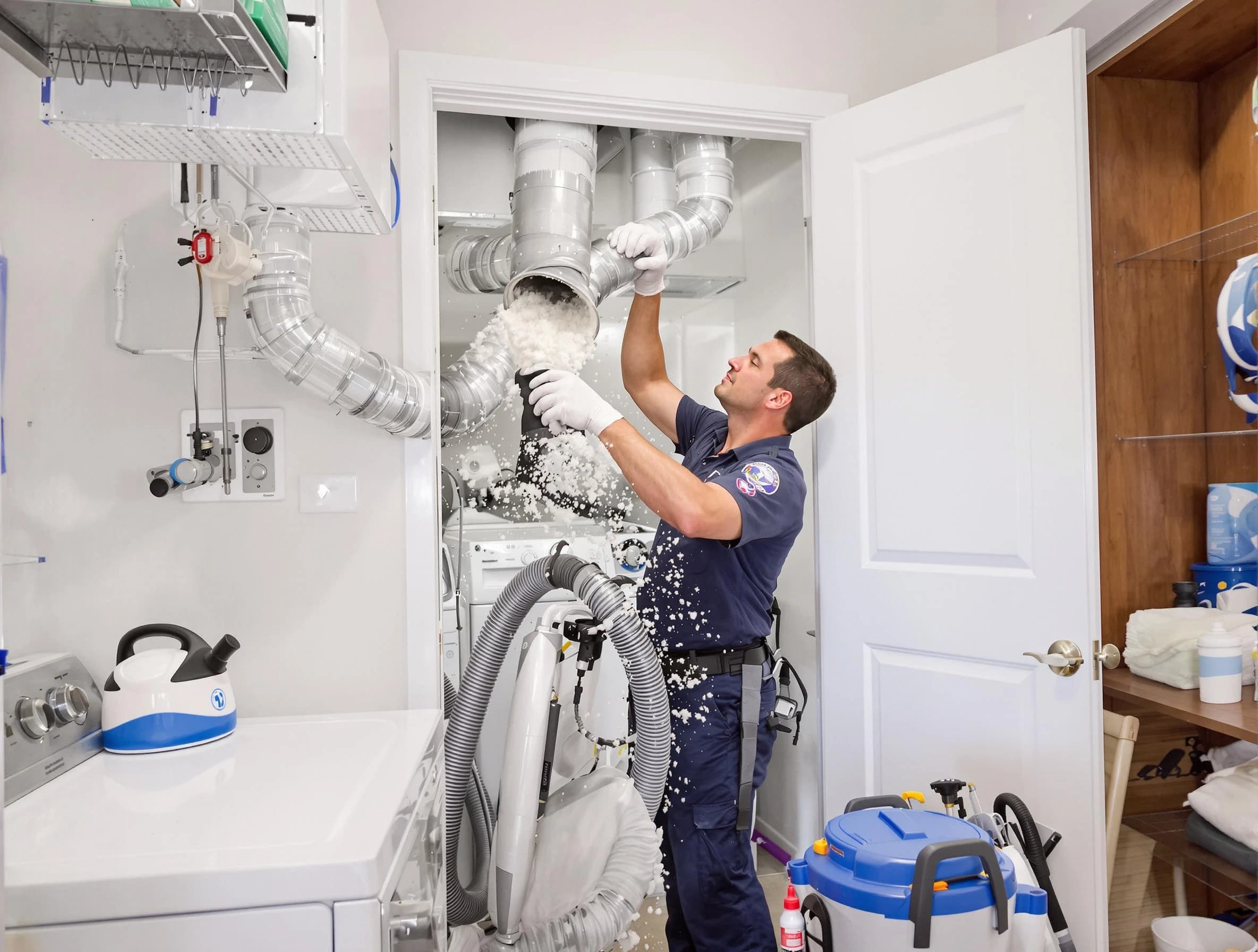 West Haven Dryer Vent Cleaning technician delivering thorough residential dryer vent cleaning service in West Haven
